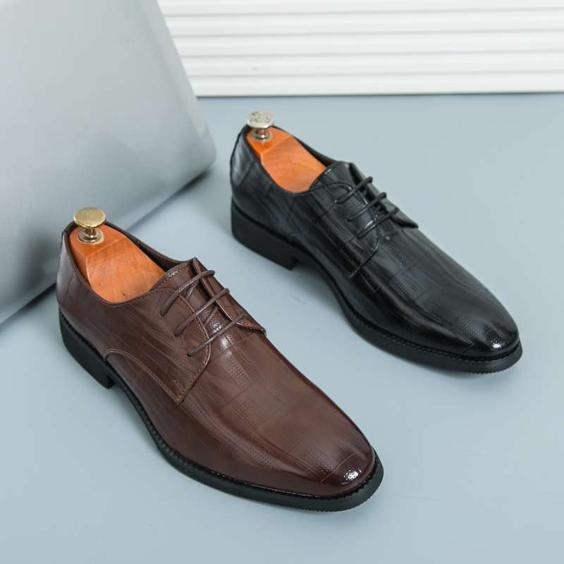 Leather Work Oxfords - 하이 퀄리티 캐주얼 옥스포드 비즈니스 작업화