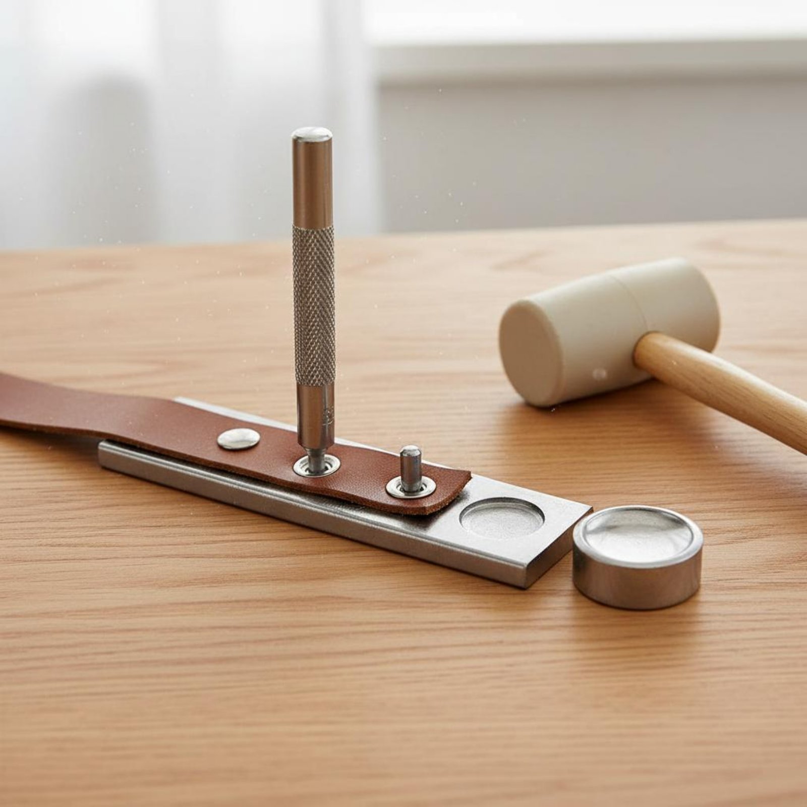 Leatherwork Rivet Setter - 11 조각 스냅 패스너 도구 세트