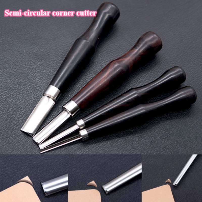 Round Knife Leatherwork - 1/4 반원형 모따기 칼 R2.5/5/7.5/10 얕은