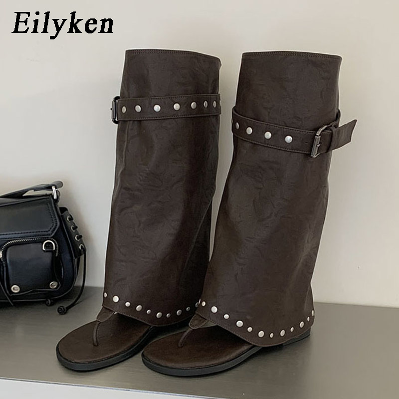 Belt Buckle Blank - Eilyken 빈티지 편안한 로우 힐 라운드