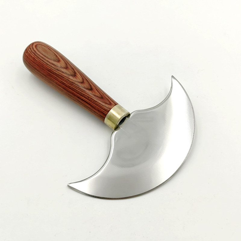 Round Knife Leatherwork - 전문 가죽 나이프, 하프 라운드 블레이드,