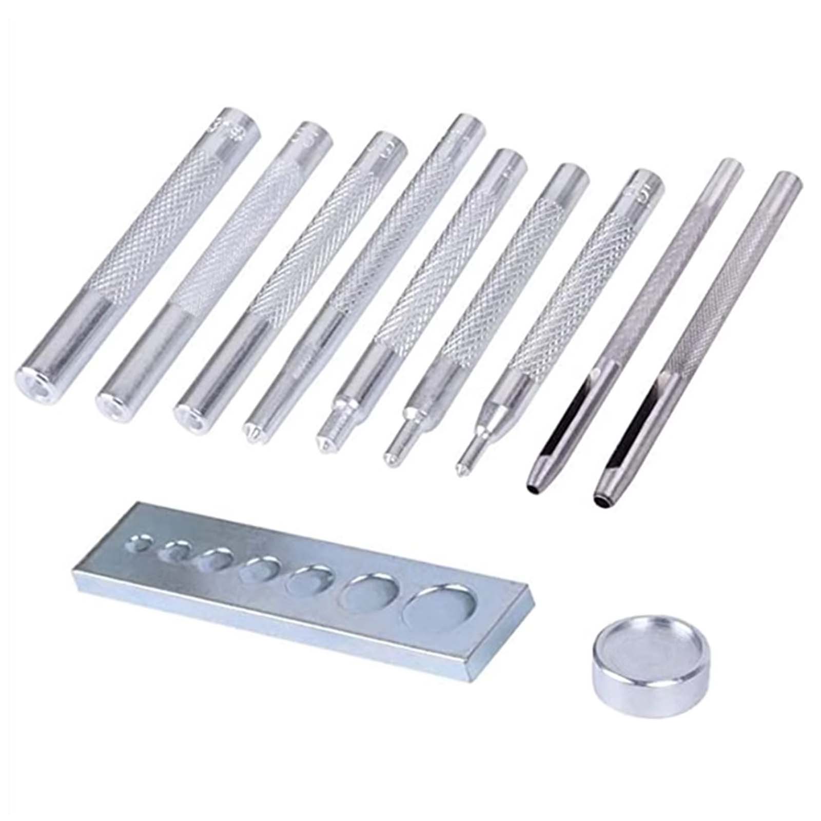 Leatherwork Rivet Setter - 11개 스냅 리벳 세터, 가죽 공예