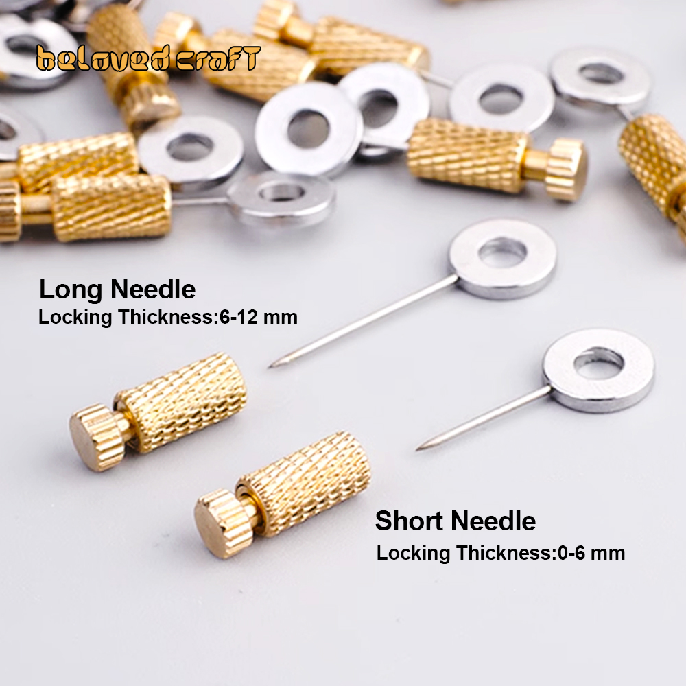 Leatherwork Hand Sewing Needles - Belovedcraft 10개입 가죽 스티칭 위치 고정