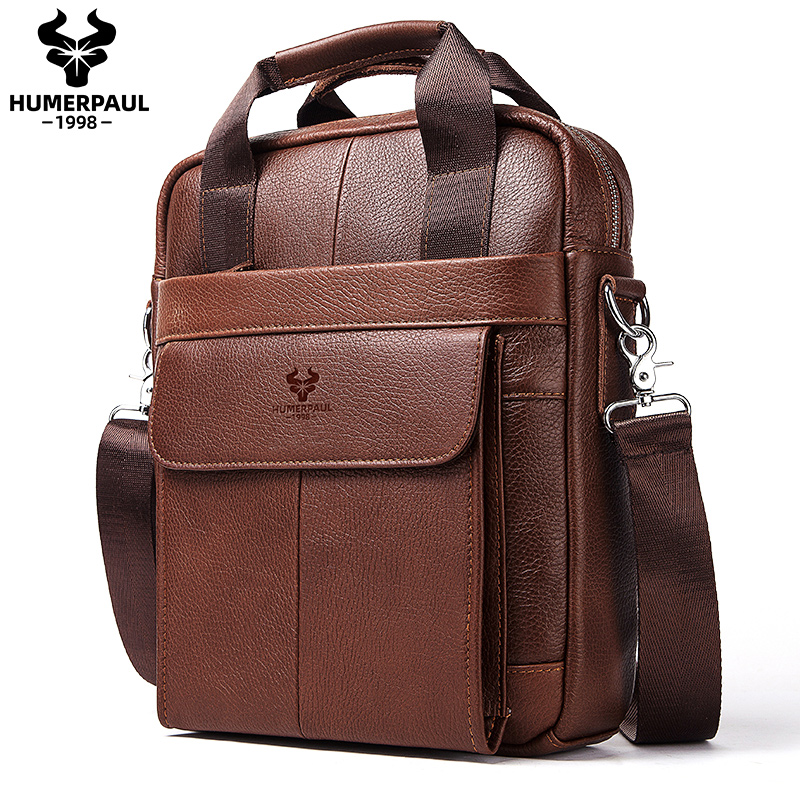 Leather Work Bag Laptop - 남자를위한 내구성 정품 가죽 가방 작업