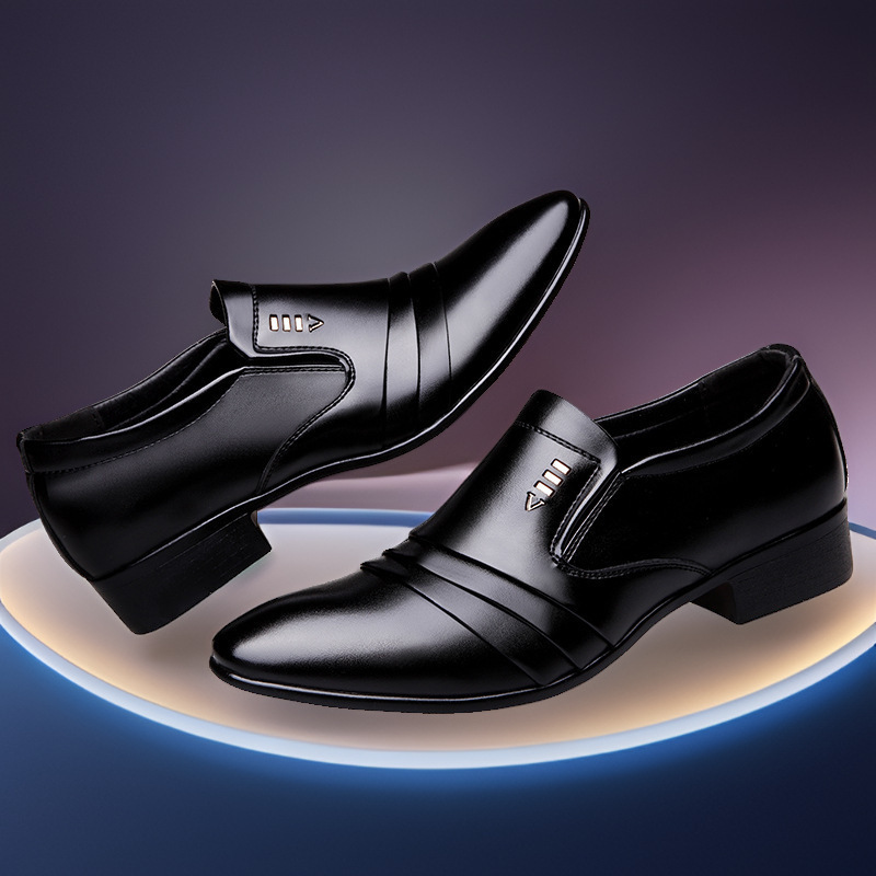 Leather Work Oxfords - 남성 PU 가죽 신발 웨딩 비즈니스