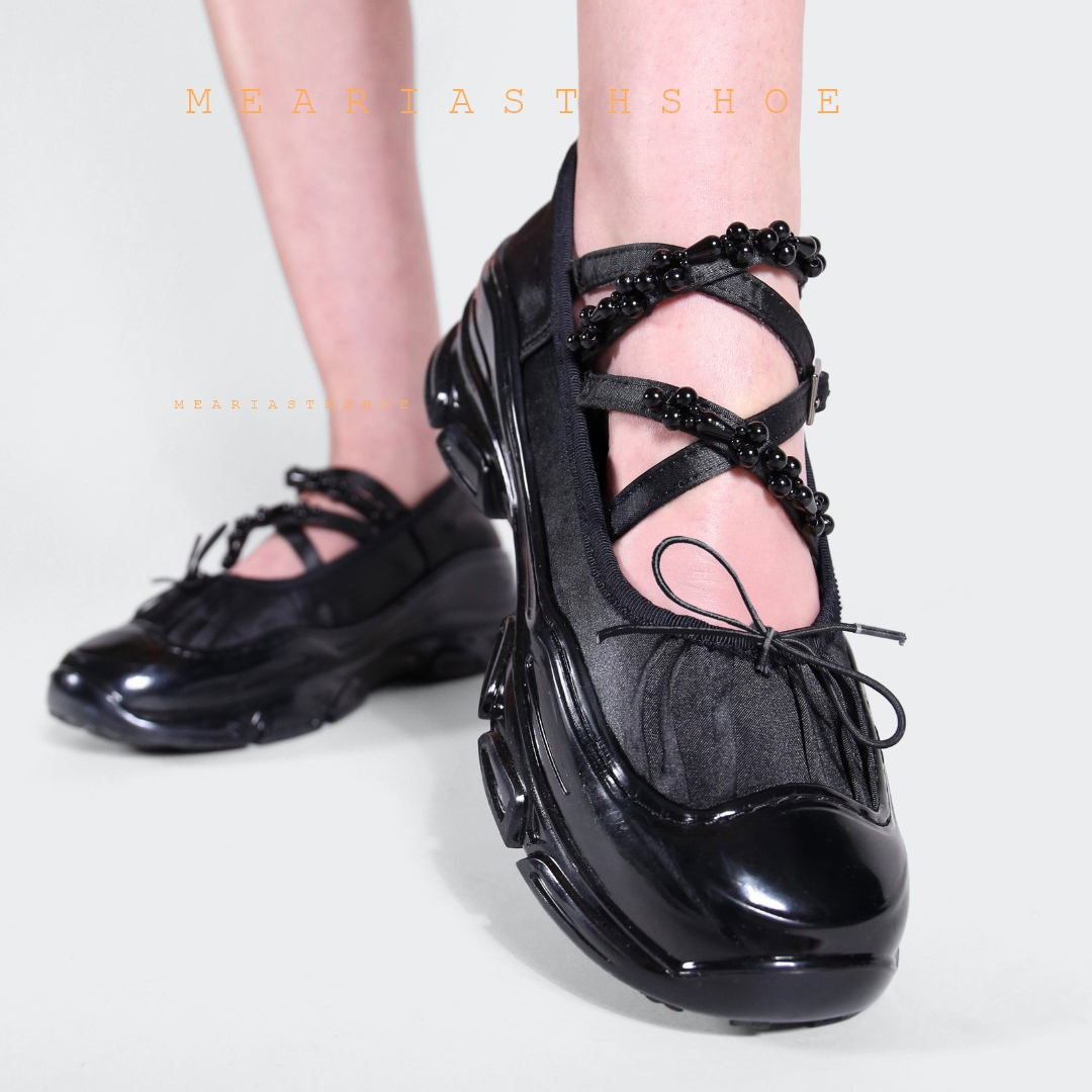 2025년 봄/가을 여성용 로우힐 한국 스타일 진주 체 - Leather Work Flats Women 리뷰 및 가격