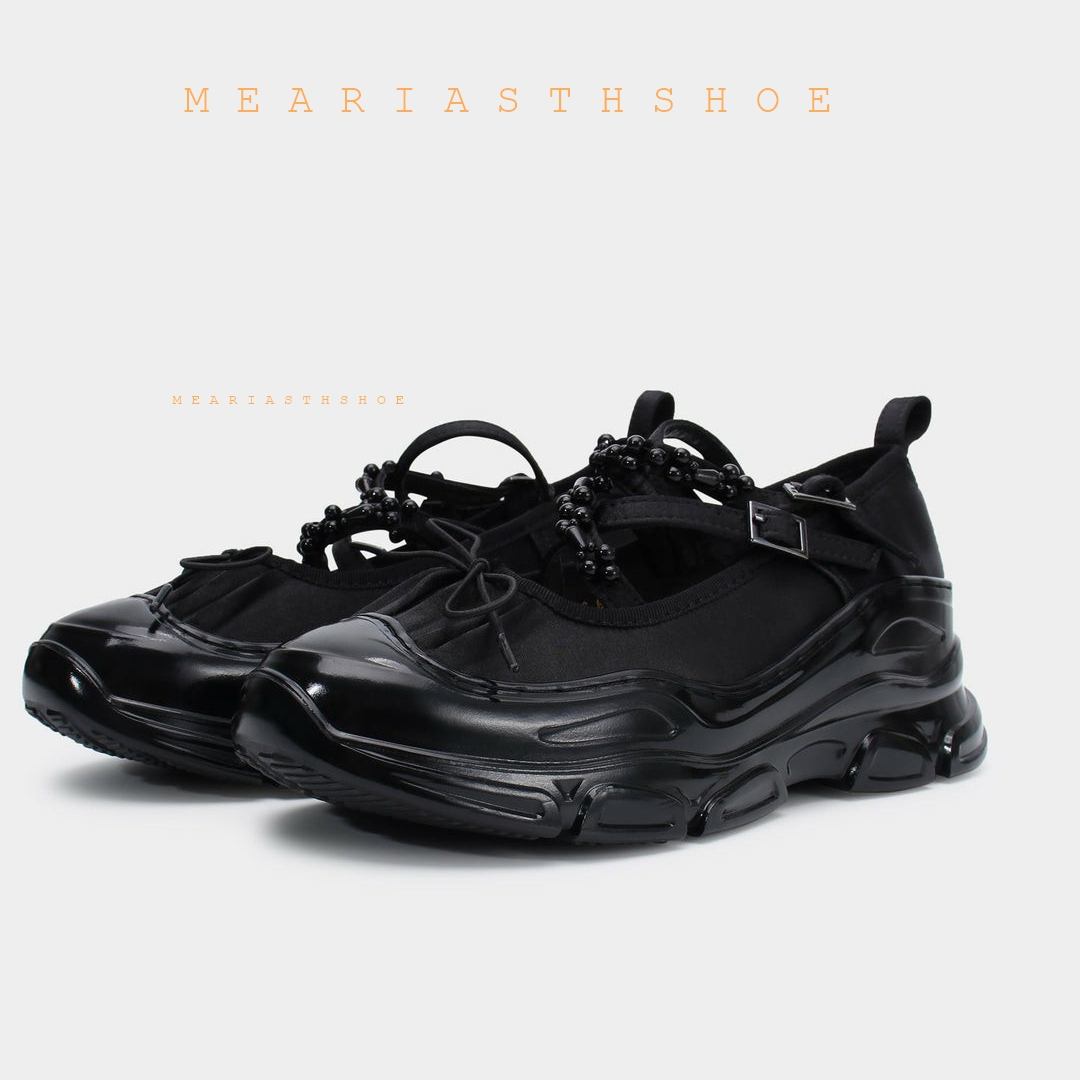 2025년 봄/가을 여성용 로우힐 한국 스타일 진주 체 - Leather Work Flats Women 리뷰 및 가격