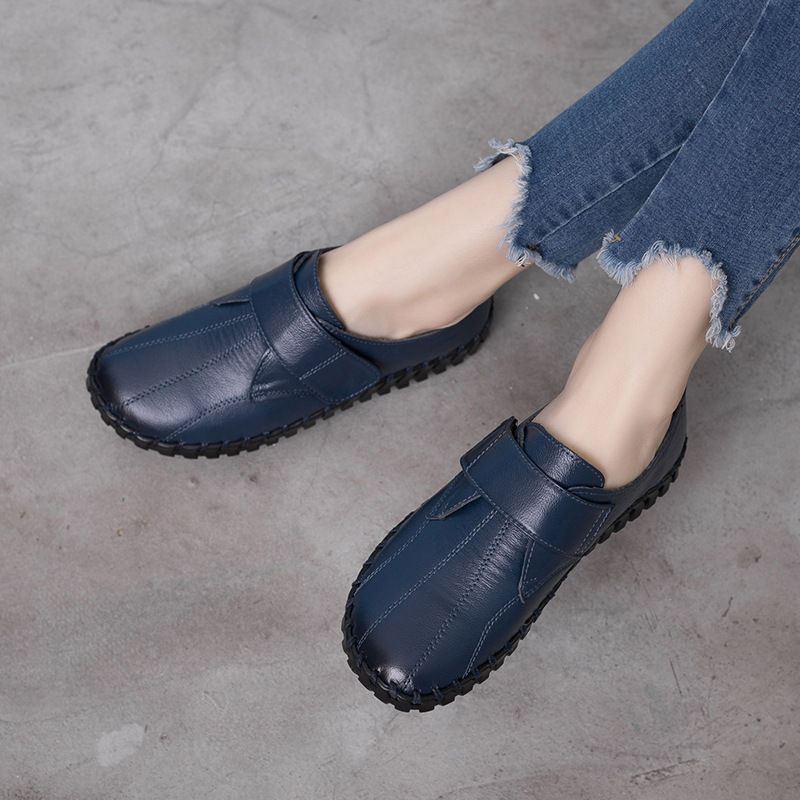 여성용 최고급 발레 플랫, 럭셔리 리얼 가죽 신발, 빅 - Leather Work Flats Women 리뷰 및 가격