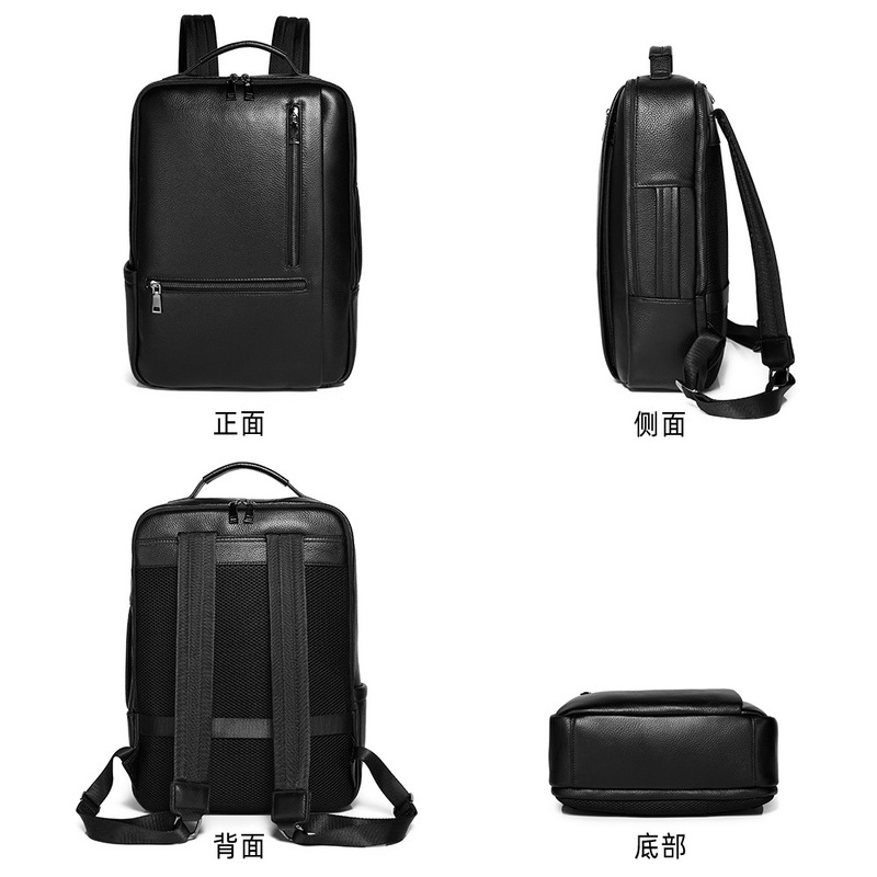 남성용 검은색 천연 가죽 노트북 백팩, 소가죽 소재의  - Leather Work Rucksack Mens 리뷰 및 가격