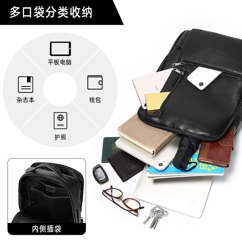 남성용 검은색 천연 가죽 노트북 백팩, 소가죽 소재의  - Leather Work Rucksack Mens 리뷰 및 가격