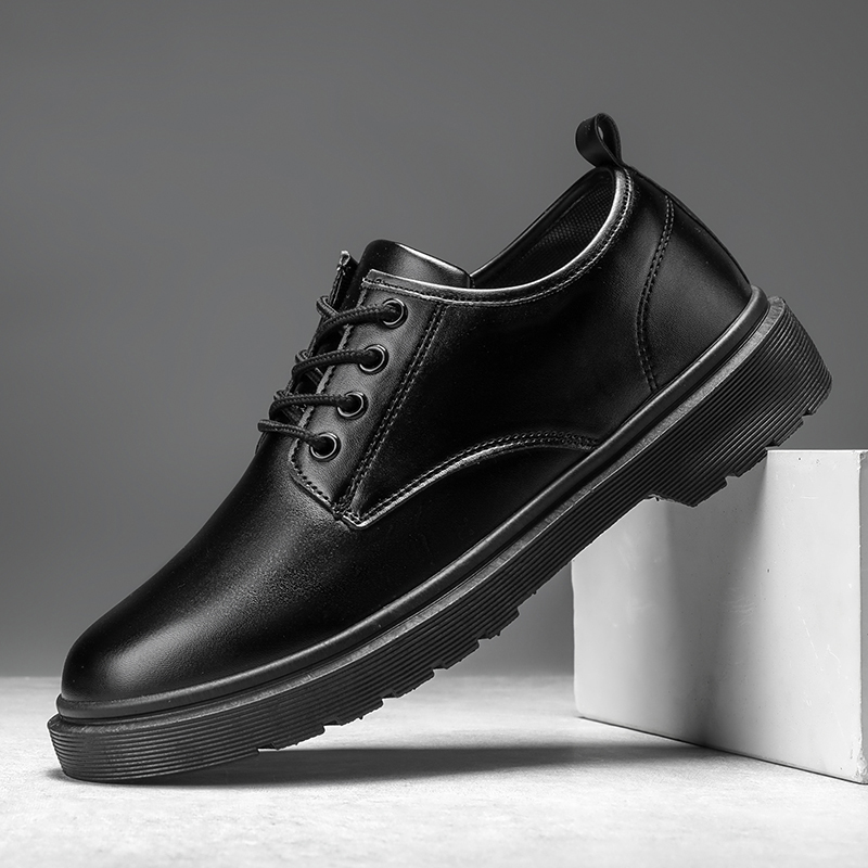 남성용 캐주얼 가죽 신발, 편안한 레이스업 작업화, 경 - Leather Work Oxfords 리뷰 및 가격