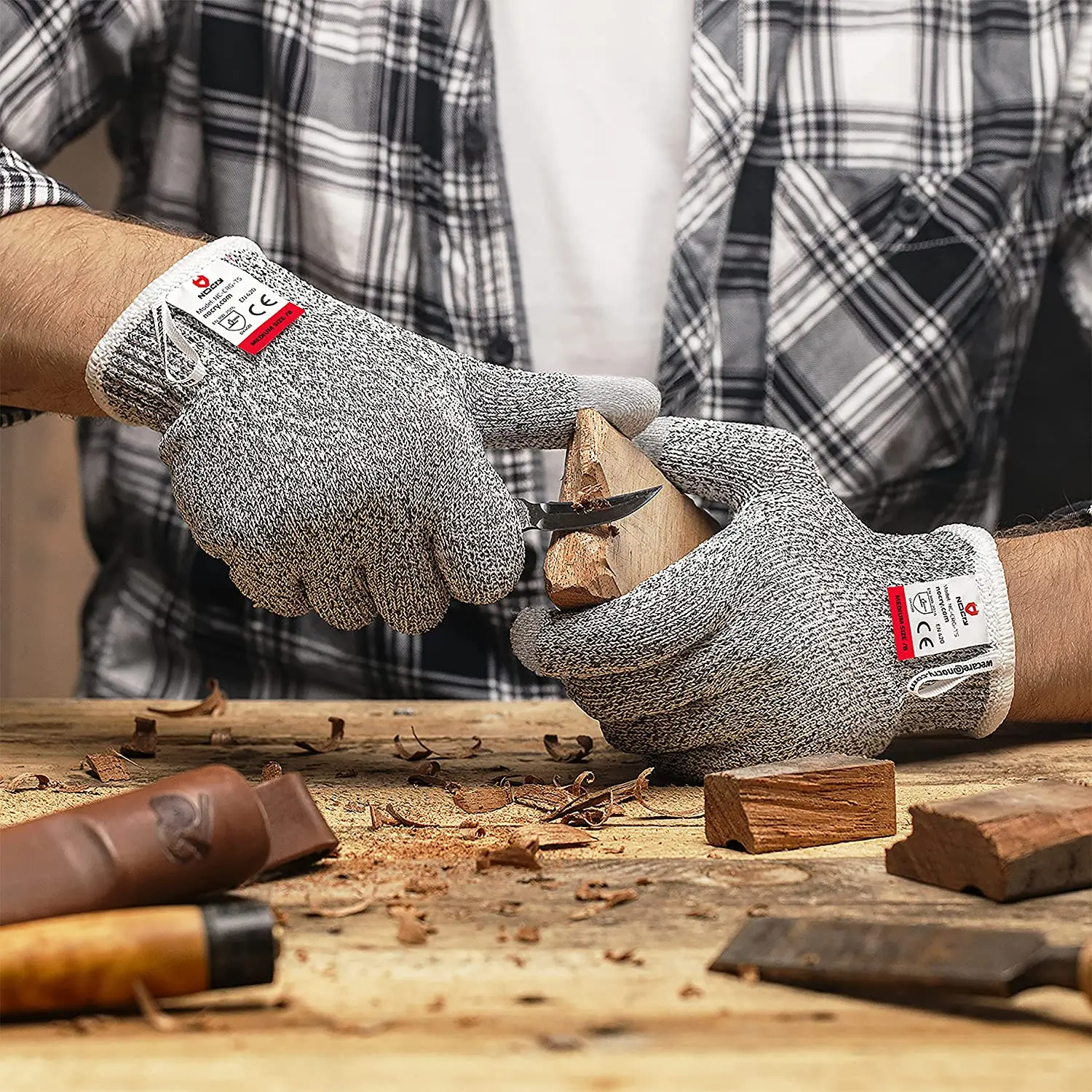 절단 방지 장갑 레벨 5 (3개의 터치스크린 사용 가능 - Leveling Leatherworking 리뷰 및 가격