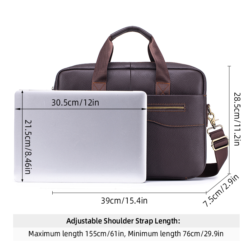 남성용 빈티지 정품 가죽 서류 가방 대형 노트북 가방  - Leather Work Bag Laptop 리뷰 및 가격