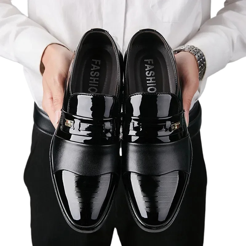 남성용 정장 가죽 구두 클래식 럭셔리 포인티드 남성 웨 - Leather Work Oxfords 리뷰 및 가격