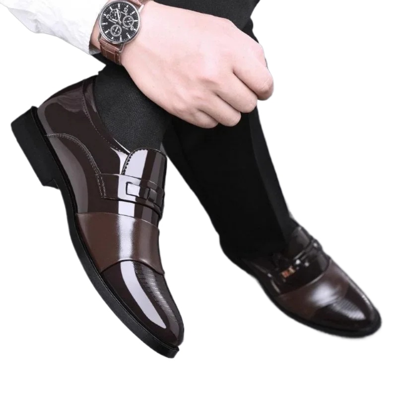 남성용 정장 가죽 구두 클래식 럭셔리 포인티드 남성 웨 - Leather Work Oxfords 리뷰 및 가격