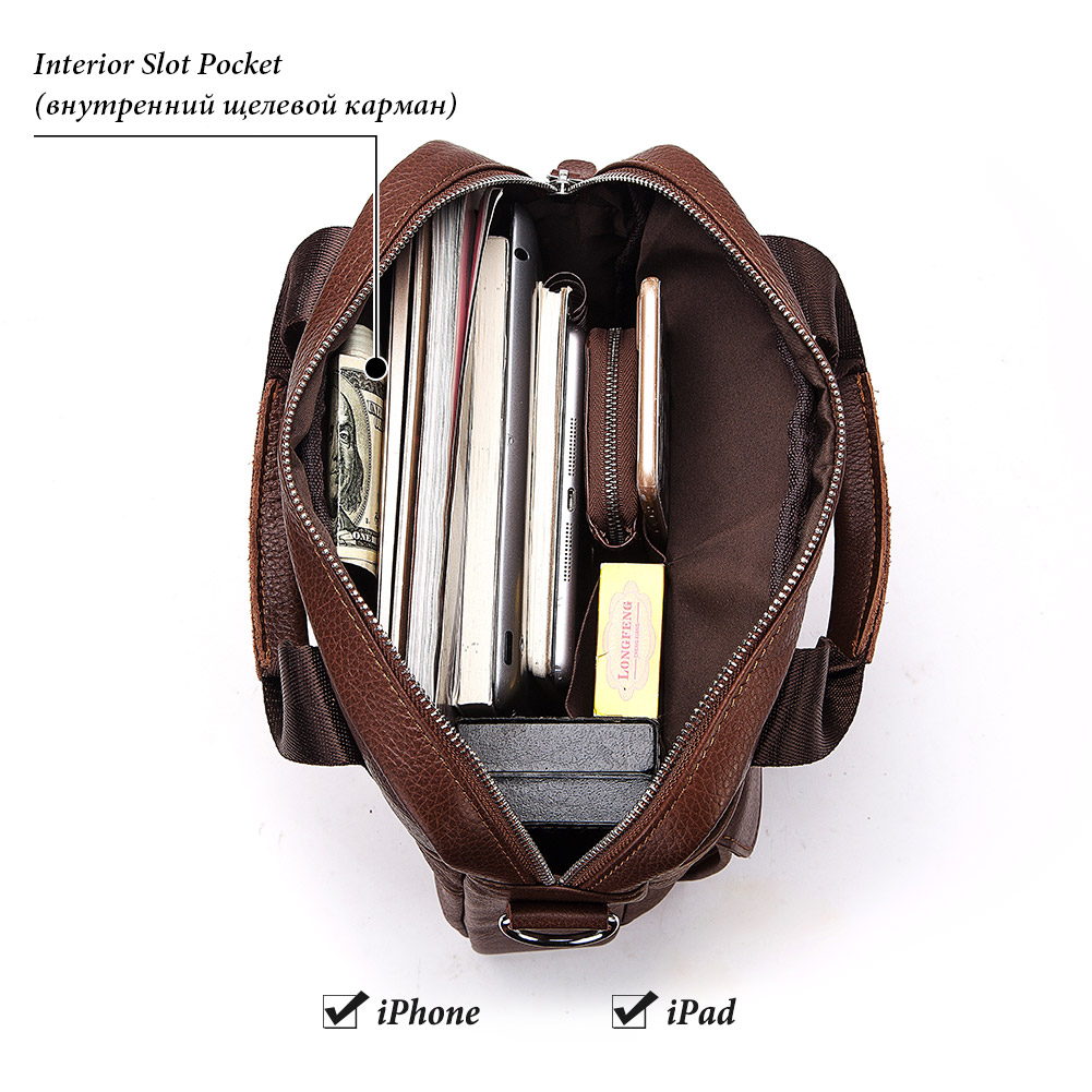 남자를위한 내구성 정품 가죽 가방 작업 야외 여행 남성 - Leather Work Bag Laptop 리뷰 및 가격