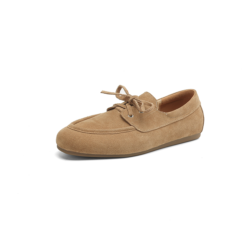 새로운 트렌드 여성용 플랫 슈즈, 소가죽 소재, 봄/가 - Leather Work Flats Women 리뷰 및 가격